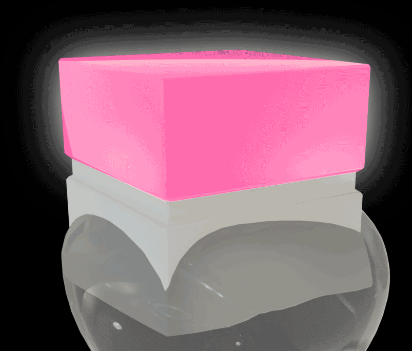Animated zoom into the retroreflective bead structure